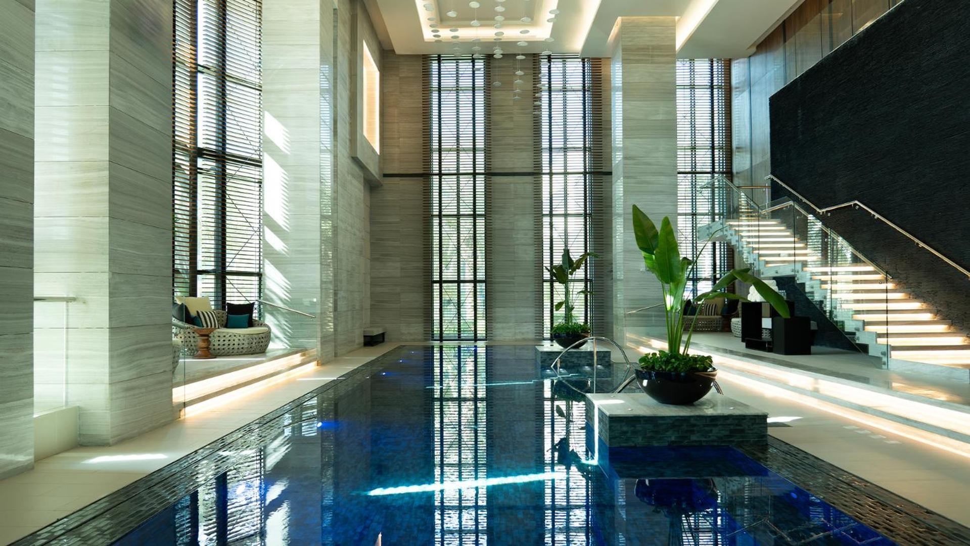 Fairmont Эр-Рияд Экстерьер фото The swimming pool at the 101 Park Place